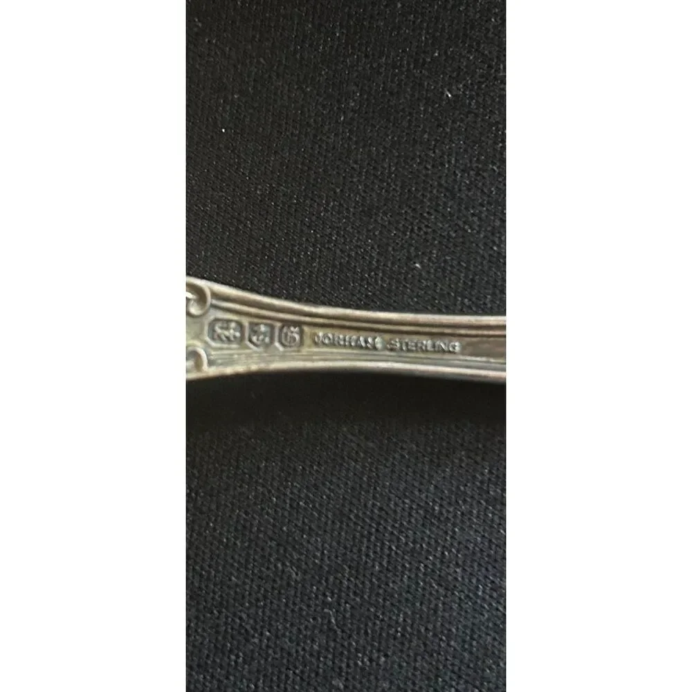 Gorham Melrose Silver Serving Spoon With Ornate Floral Design 6